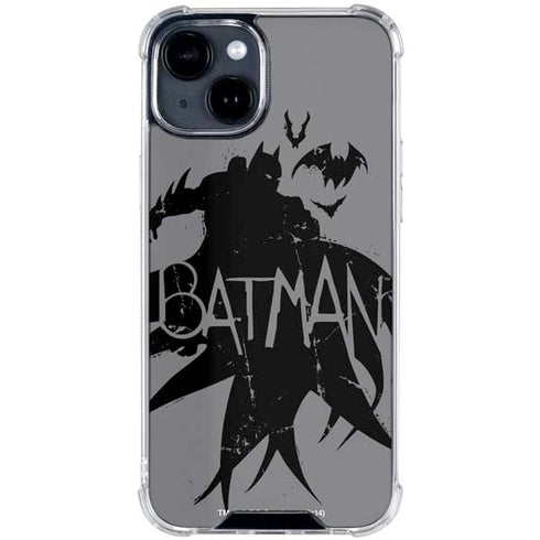 DC Comics Batman Silhouette Art iPhone 15 Clear Case