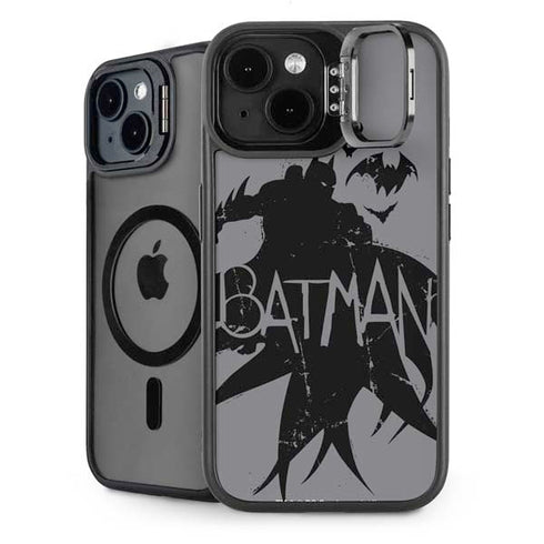 DC Comics Batman Silhouette Art iPhone 15 Kickstand Case
