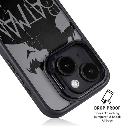 DC Comics Batman Silhouette Art iPhone 15 Plus Kickstand Case