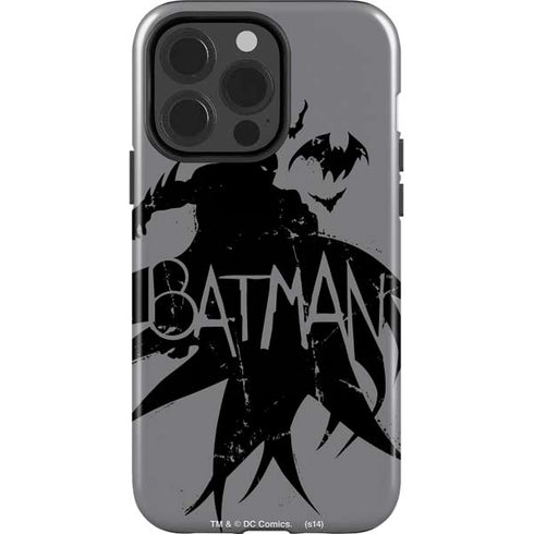 DC Comics Batman Silhouette Art iPhone 15 Pro Impact Case