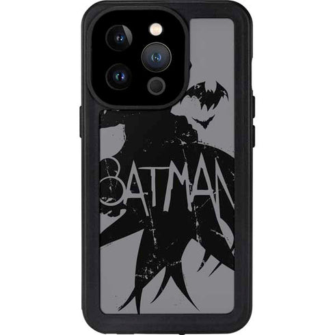 DC Comics Batman Silhouette Art iPhone 15 Pro Waterproof Case
