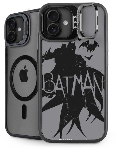 DC Comics Batman Silhouette Art iPhone 16 Plus Kickstand Case
