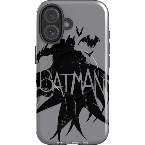 DC Comics Batman Silhouette Art iPhone 16 Plus Magsafe Impact Case