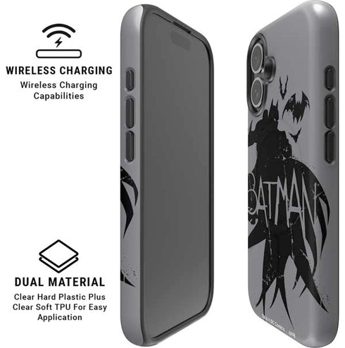 DC Comics Batman Silhouette Art iPhone 16 Plus Magsafe Impact Case