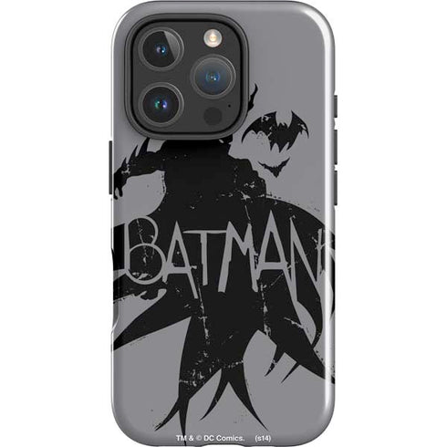 DC Comics Batman Silhouette Art iPhone 16 Pro Impact Case