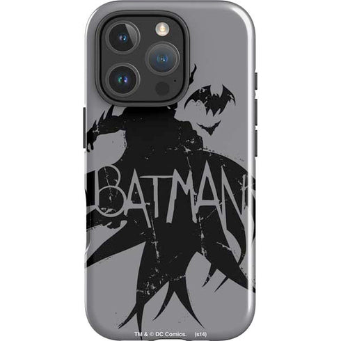 DC Comics Batman Silhouette Art iPhone 16 Pro Max Impact Case