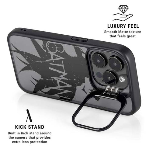 DC Comics Batman Silhouette Art iPhone 16 Pro Max Kickstand Case