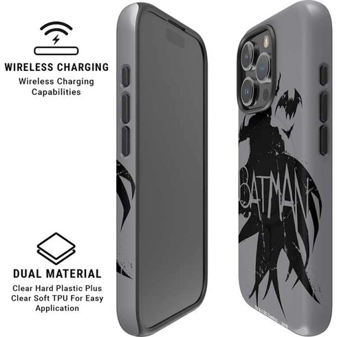 DC Comics Batman Silhouette Art iPhone 16 Pro Max Magsafe Impact Case