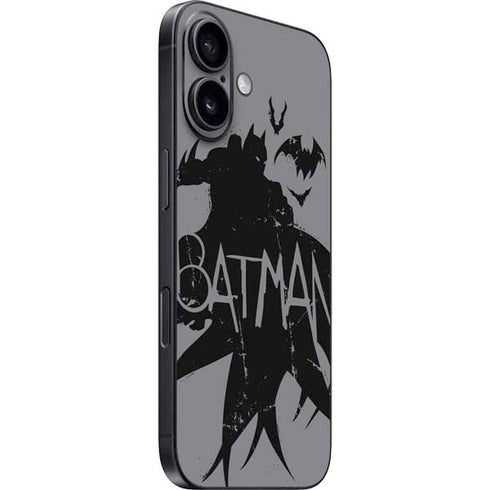 DC Comics Batman Silhouette Art iPhone 16 Skin