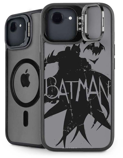 DC Comics Batman Silhouette Art iPhone 16e Kickstand Case