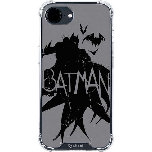 DC Comics Batman Silhouette Art iPhone 16e Clear Case