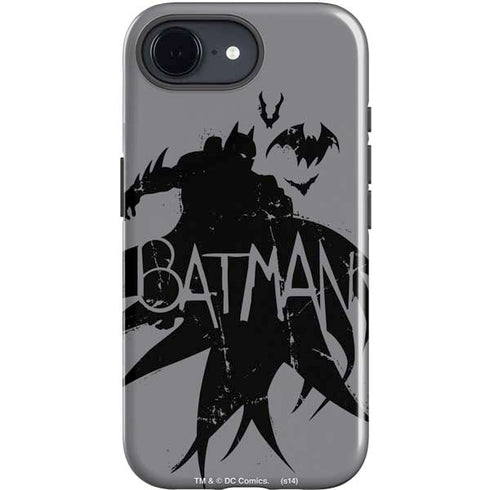 DC Comics Batman Silhouette Art iPhone 16e Impact Case