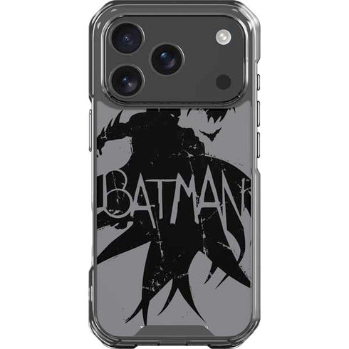 DC Comics Batman Silhouette Art iPhone 18 Pro Clear Case
