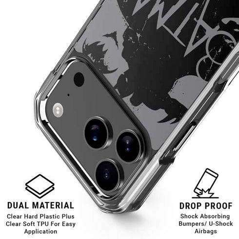 DC Comics Batman Silhouette Art iPhone 18 Pro Clear Case