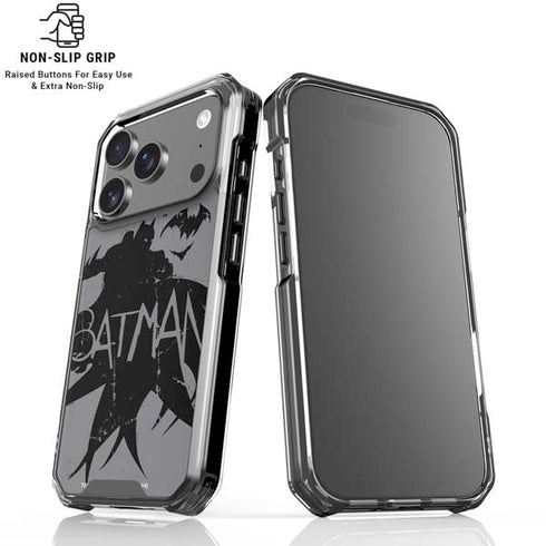 DC Comics Batman Silhouette Art iPhone 18 Pro Clear Case