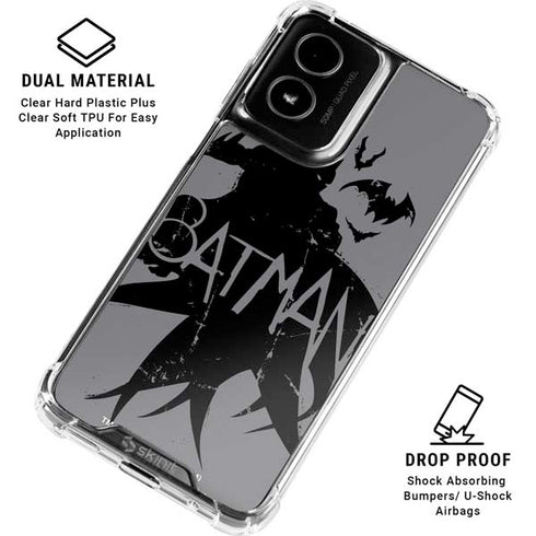 DC Comics Batman Silhouette Art Moto G Power 5G (2024) Clear Case