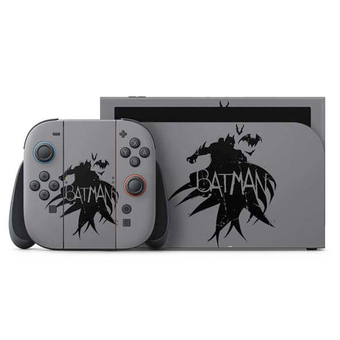 DC Comics Batman Silhouette Art Nintendo Skins