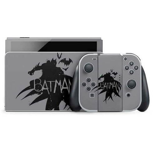 DC Comics Batman Silhouette Art Nintendo Skins
