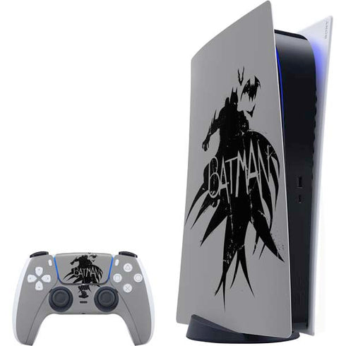 DC Comics Batman Silhouette Art PlayStation PS5 Skins