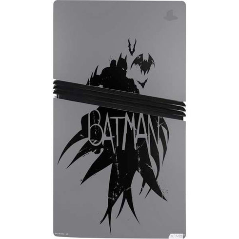 DC Comics Batman Silhouette Art PS5 Pro Console Skin