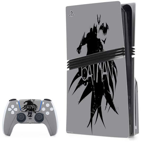 DC Comics Batman Silhouette Art PS5 Pro Disk Bundle Skin