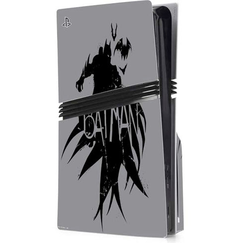 DC Comics Batman Silhouette Art PS5 Pro Disk Console Skin