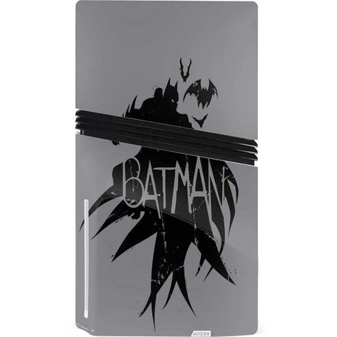 DC Comics Batman Silhouette Art PS5 Pro Disk Console Skin