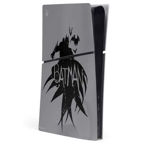 DC Comics Batman Silhouette Art PS5 Slim Digital Edition Console Skin