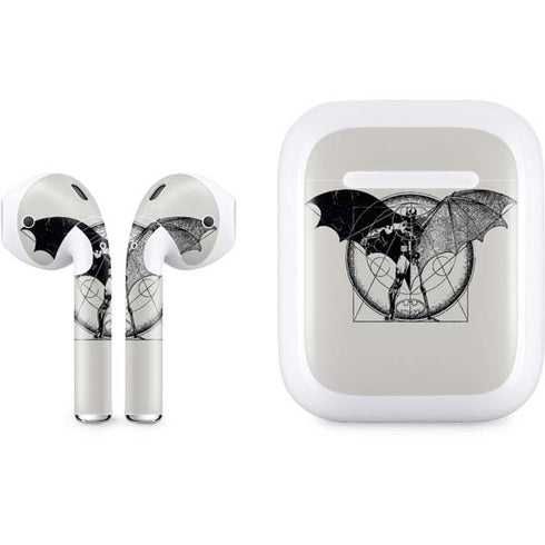 DC Comics Batman Skeleton diagram Art Apple AirPods Skin