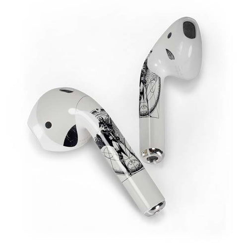 DC Comics Batman Skeleton diagram Art Apple AirPods Skin