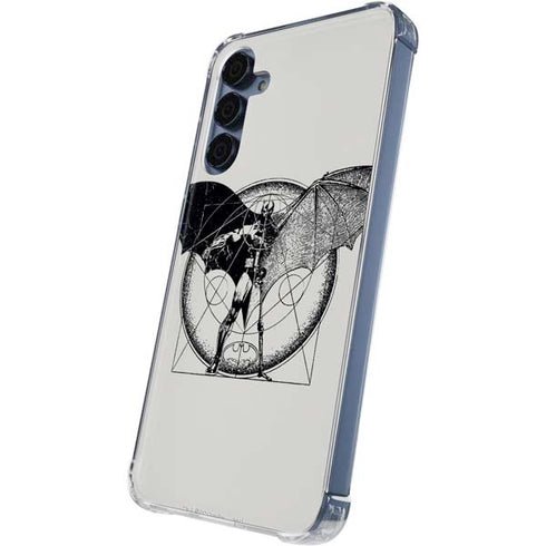 DC Comics Batman Skeleton diagram Art Galaxy A35 5G Clear Case