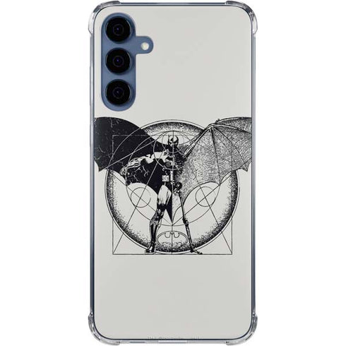 DC Comics Batman Skeleton diagram Art Galaxy A55 5G Clear Case