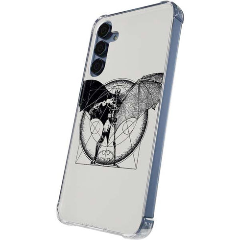 DC Comics Batman Skeleton diagram Art Galaxy A55 5G Clear Case