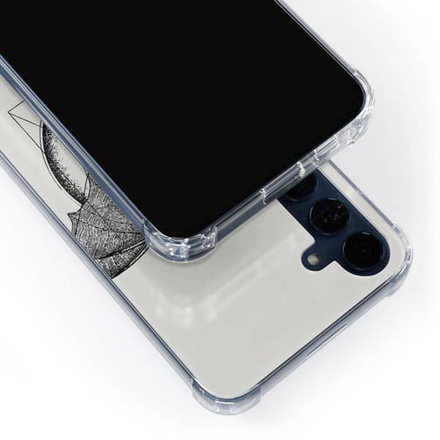 DC Comics Batman Skeleton diagram Art Galaxy A55 5G Clear Case