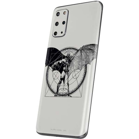 DC Comics Batman Skeleton diagram Art Galaxy S20 Plus Skin