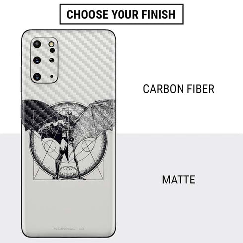 DC Comics Batman Skeleton diagram Art Galaxy S20 Plus Skin