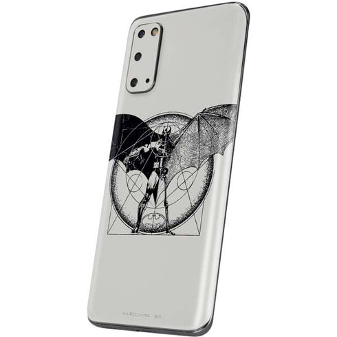 DC Comics Batman Skeleton diagram Art Galaxy S20 Skin