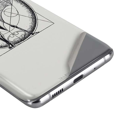 DC Comics Batman Skeleton diagram Art Galaxy S20 Skin