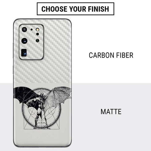 DC Comics Batman Skeleton diagram Art Galaxy S20 Ultra 5G Skin