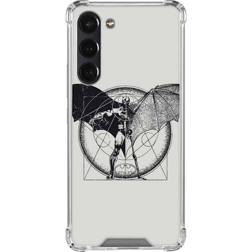 DC Comics Batman Skeleton diagram Art Galaxy S24 FE Clear Case