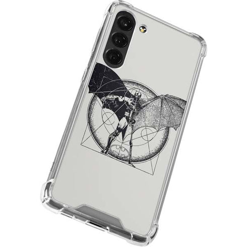 DC Comics Batman Skeleton diagram Art Galaxy S24 FE Clear Case