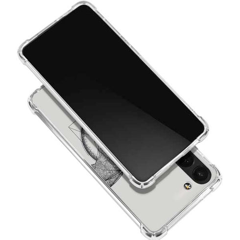 DC Comics Batman Skeleton diagram Art Galaxy S24 FE Clear Case