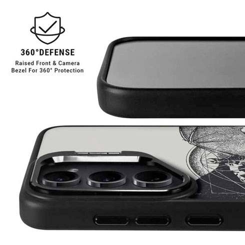 DC Comics Batman Skeleton diagram Art Galaxy S24 Kickstand Case