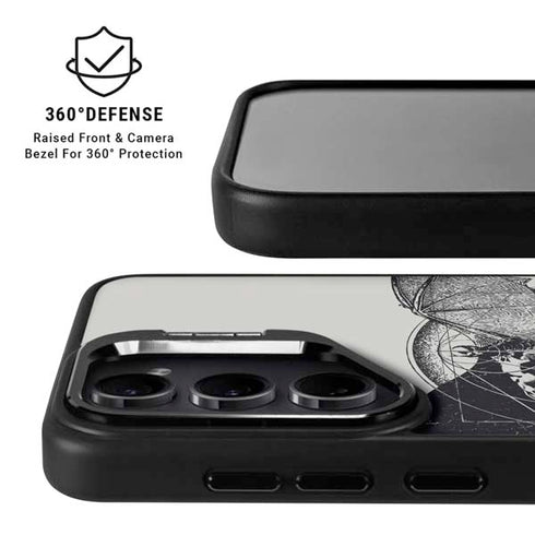 DC Comics Batman Skeleton diagram Art Galaxy S25 Plus Kickstand Case