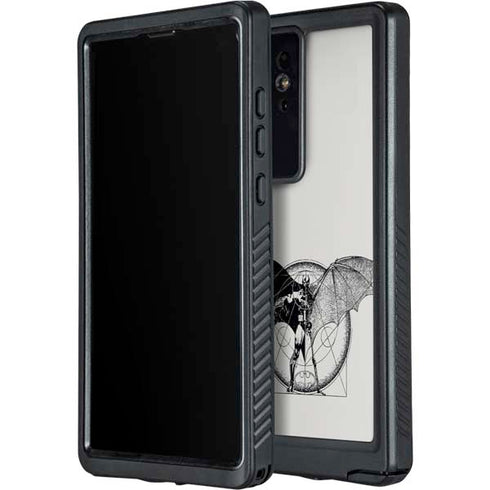 DC Comics Batman Skeleton diagram Art Galaxy S24 Ultra Waterproof Case
