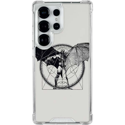DC Comics Batman Skeleton diagram Art Galaxy S25 Ultra Clear Case