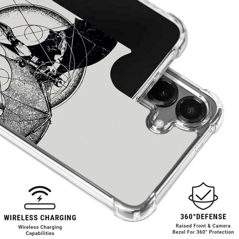 DC Comics Batman Skeleton diagram Art Galaxy S26 Clear Case