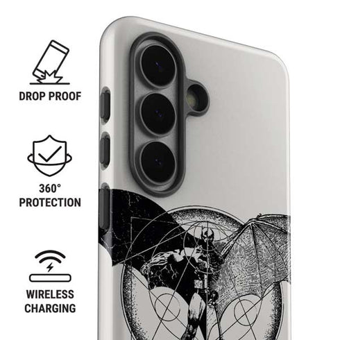 DC Comics Batman Skeleton diagram Art Galaxy S26 Impact Case