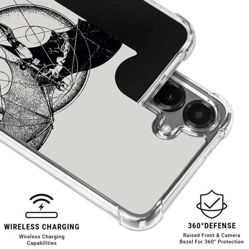 DC Comics Batman Skeleton diagram Art Galaxy S26 Plus Clear Case