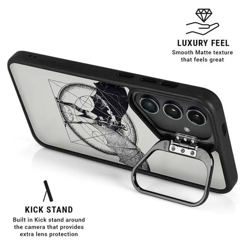 DC Comics Batman Skeleton diagram Art Galaxy S26 Ultra Kickstand Case